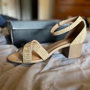 Lane Bryant Palomino  Espadrille Tan Sandals 12W